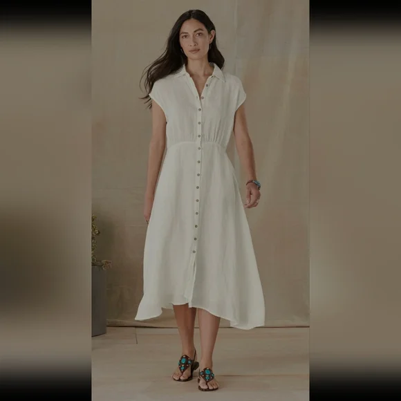 Sundance Brave+True Clarity Linen Midi Dress - Picture 4 of 11